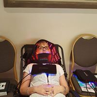 Laveen-based Enlightened to Wellness demonstrates how Light Therapy works.