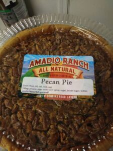 Amadio Ranch in Laveen Village makes amazing homemade pies, like this Pecan Pie.